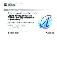 Growth history, knowledge intensity and capital structure in small firms