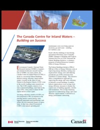 The Canada Centre for Inland Waters : building on success