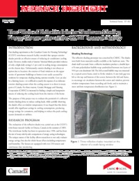 The effects of reflective interior shades on cooling energy consumption at the CCHT             research facility
