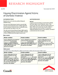 Housing discrimination against victims of domestic violence