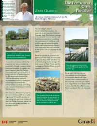 Jane Glassco : a conservation easement on the Oak Ridges moraine