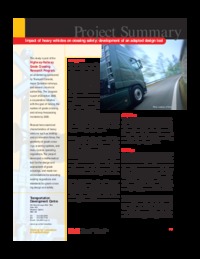 Impact of heavy vehicles on crossing safety : development of an adapted design tool