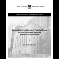 Commodity-linked bonds : a potential means for less-developed countries to raise foreign             capital
