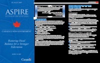 Aspire to a stronger, safer, better Canada : Canada's new government : restoring fiscal balance for a stronger federation