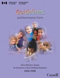 Guidelines and nomination form : Prime Minister's awards for excellence in early childhood education 2005-2006