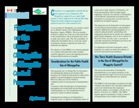 Fact sheet on the use of chlorpyrifos in mosquito control programs