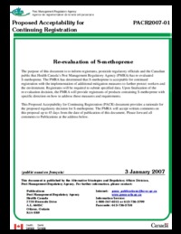 Re-evaluation of S-methoprene