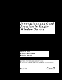 Innovations and good practices in single-window service